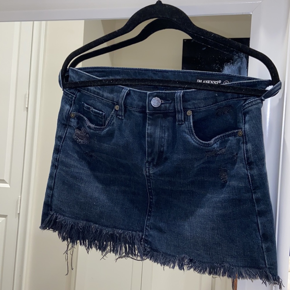 Blank NYC Jean Skirt Dark Blue - Picture 5 of 8